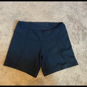 Lululemon black tight shorts size 8